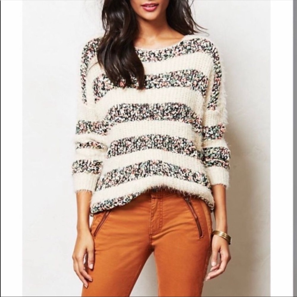 Anthro Confetti Sweater